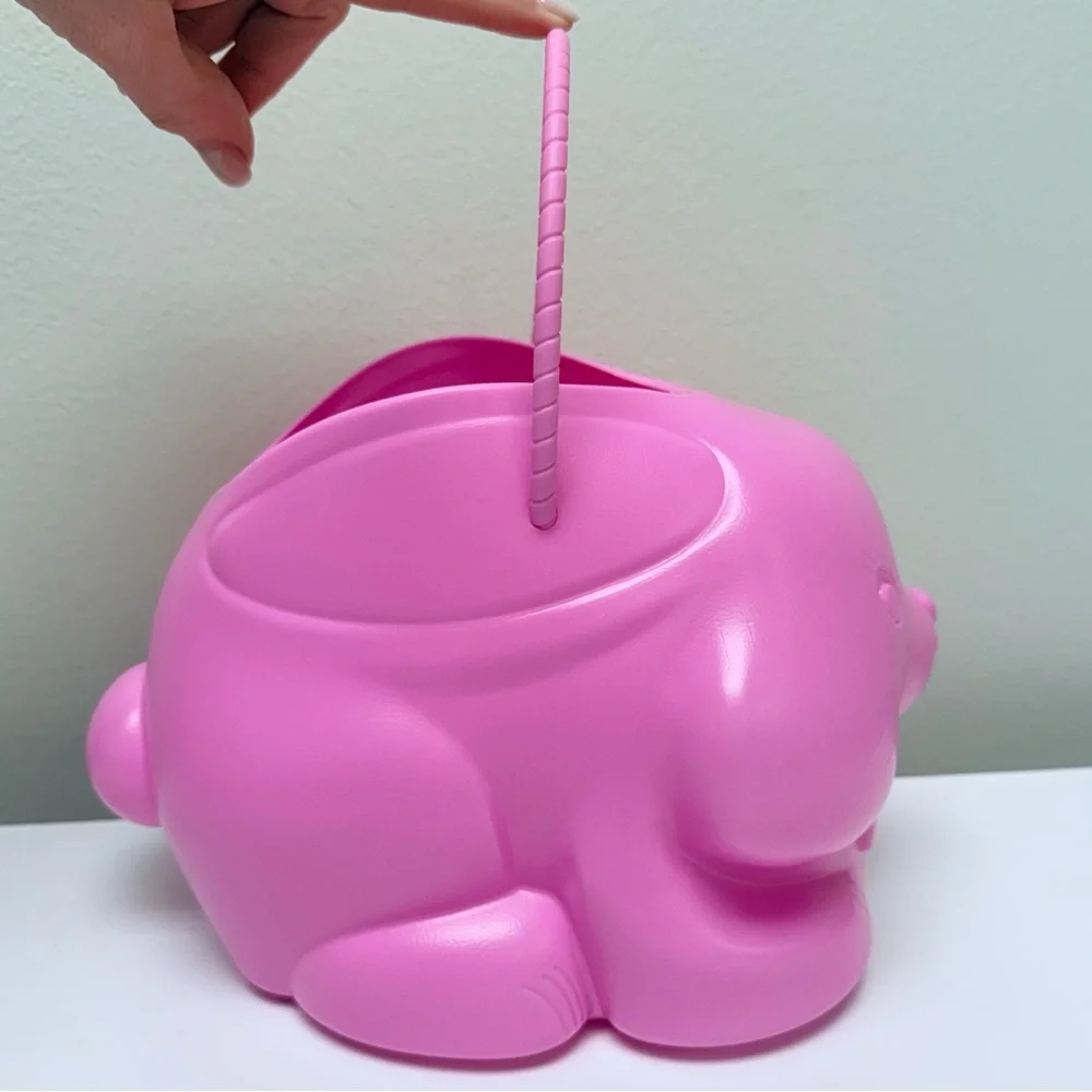 New! Vintage Retro Easter Bunny Basket in Pink by Target Spritz Spring 2026